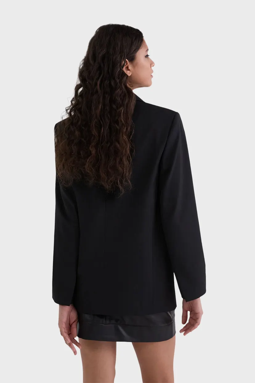 Женский черный жакет BIKER BLAZER 3