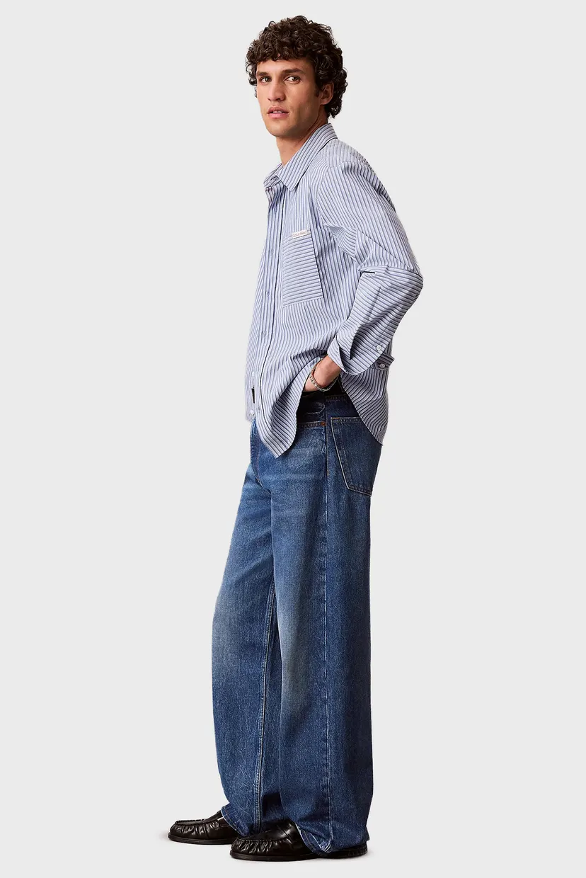 Мужские синие джинсы BAGGY BOULDER 3