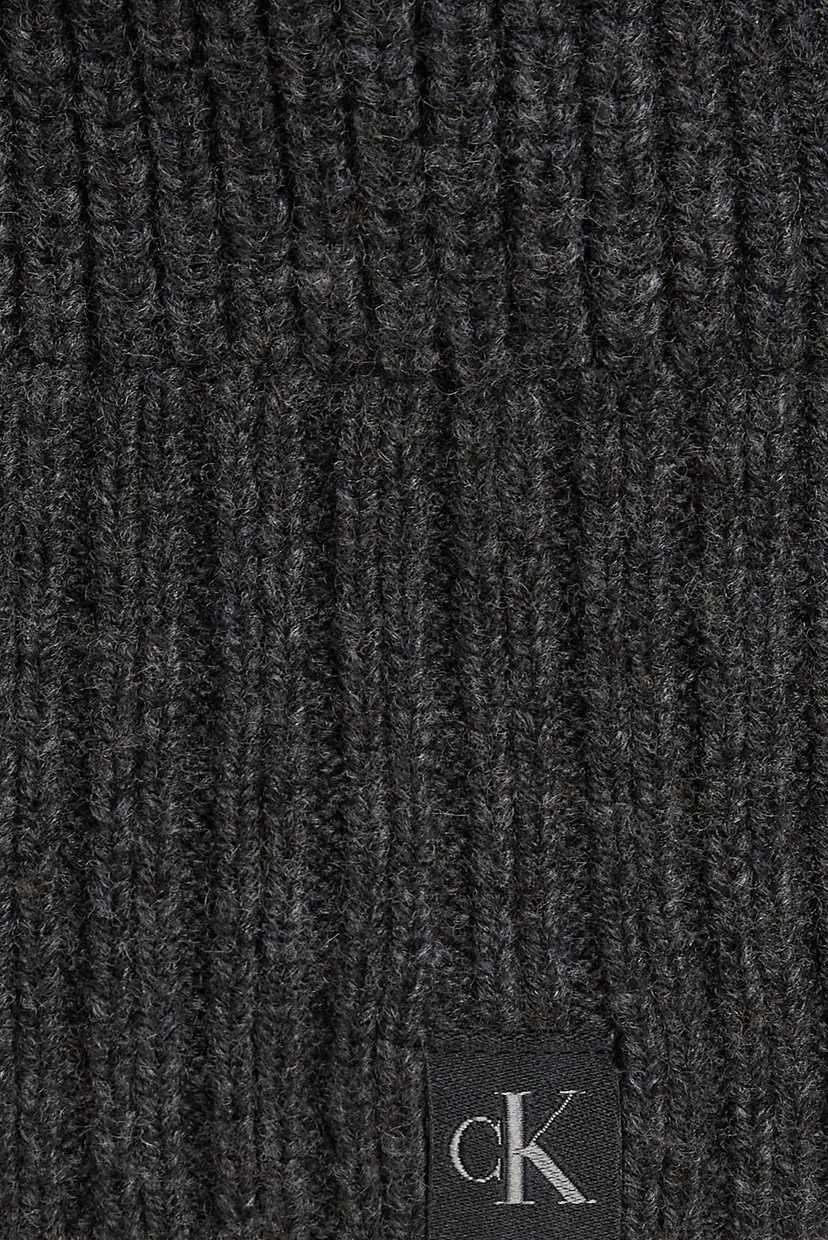 Женский темно-серый шерстяной пуловер CHUNKY V-NECK SWEATER 4