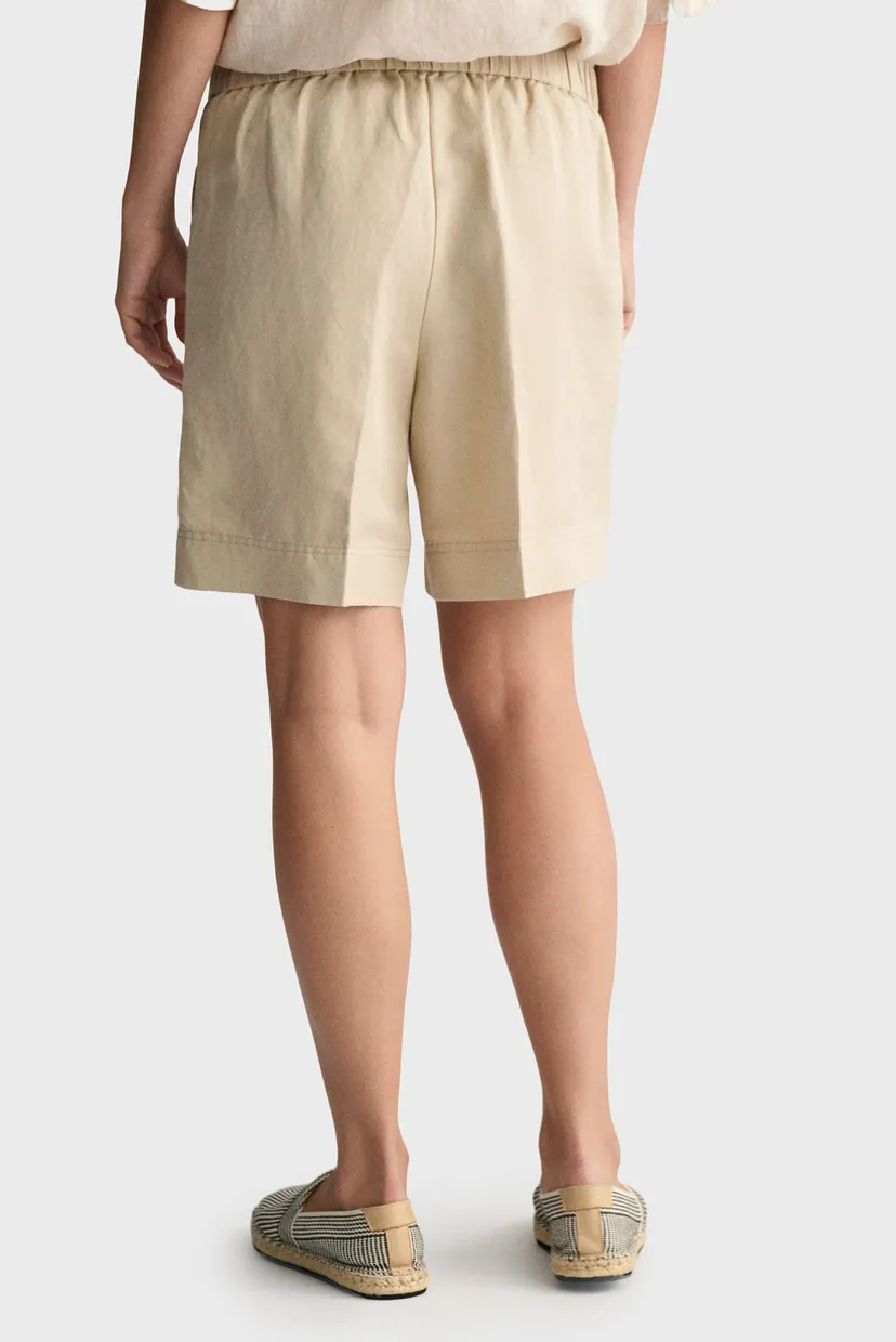 Жіночі бежеві лляні шорти REL LINEN BLEND PULL ON 3