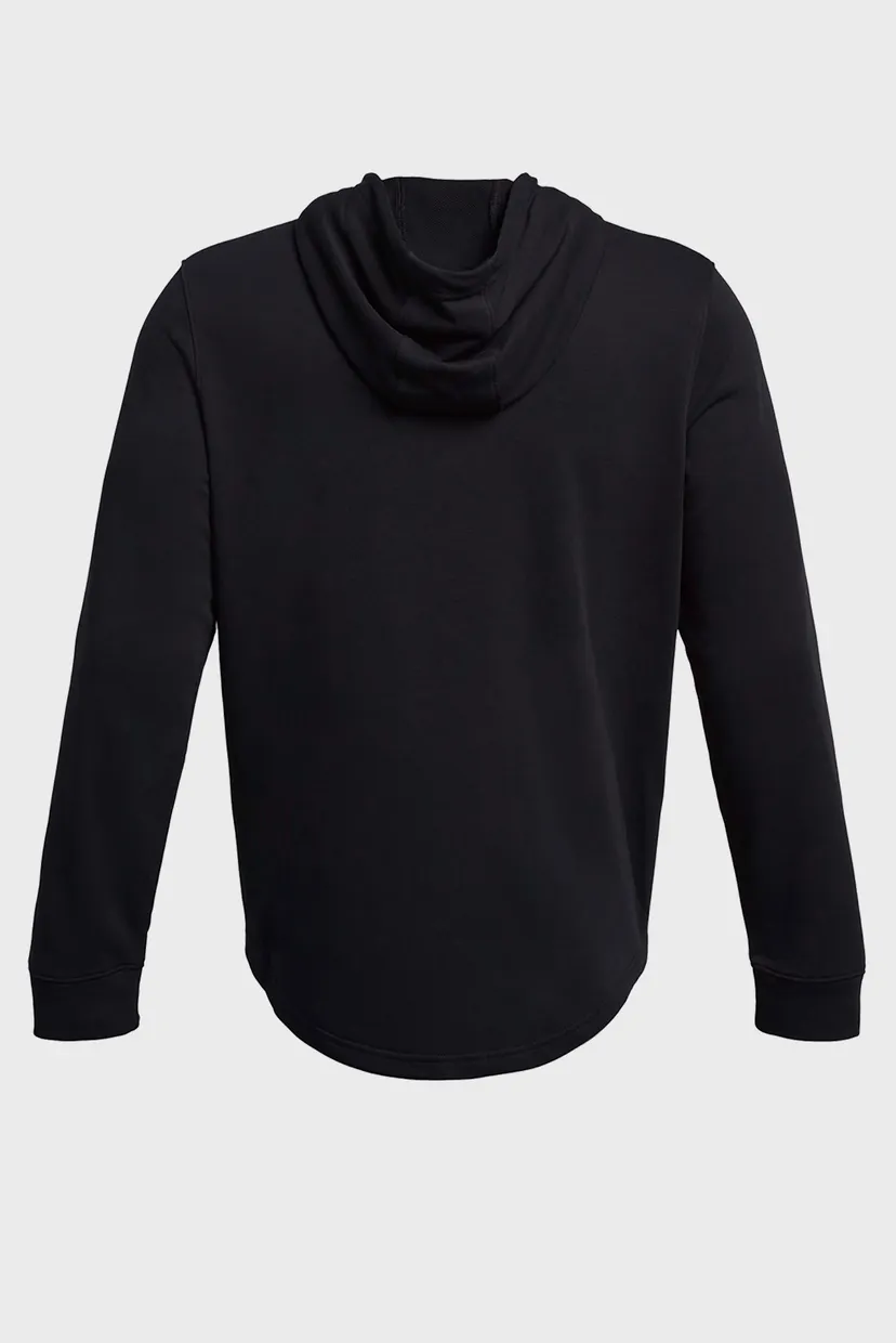 Мужское черное худи UA Rival Terry Graphic Hood 4