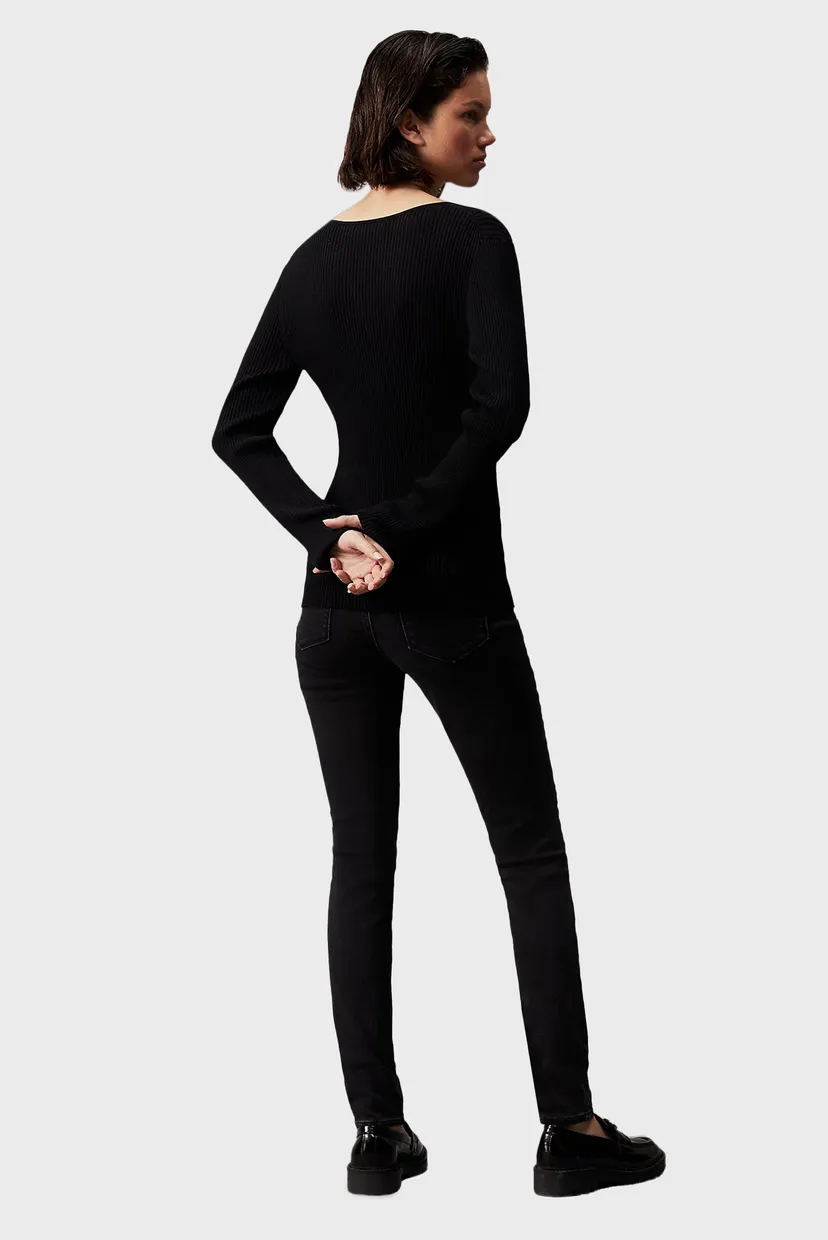 Жіночі чорні джинси MID RISE SKINNY 3