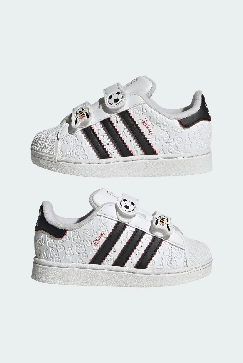 Детские белые сникерсы ADIDAS DISNEY SUPERSTAR II COMFORT CLOSURE 7