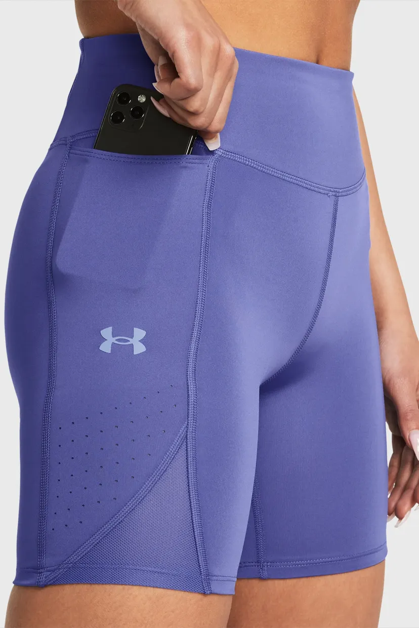 Жіночі фіолетові велосипедки UA Run Stamina Half Tights 4