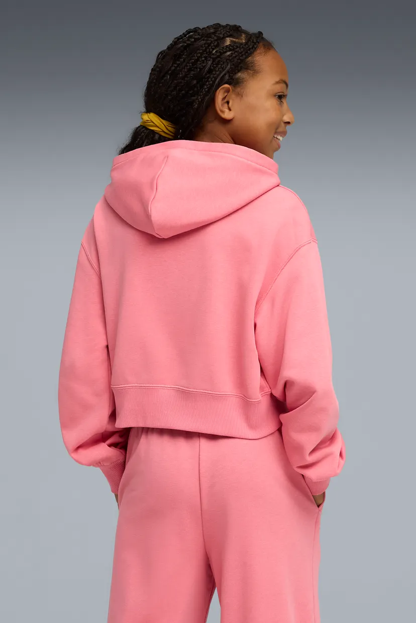Детское розовое худи WARDROBE ESS Short Length Hoodie Youth 3