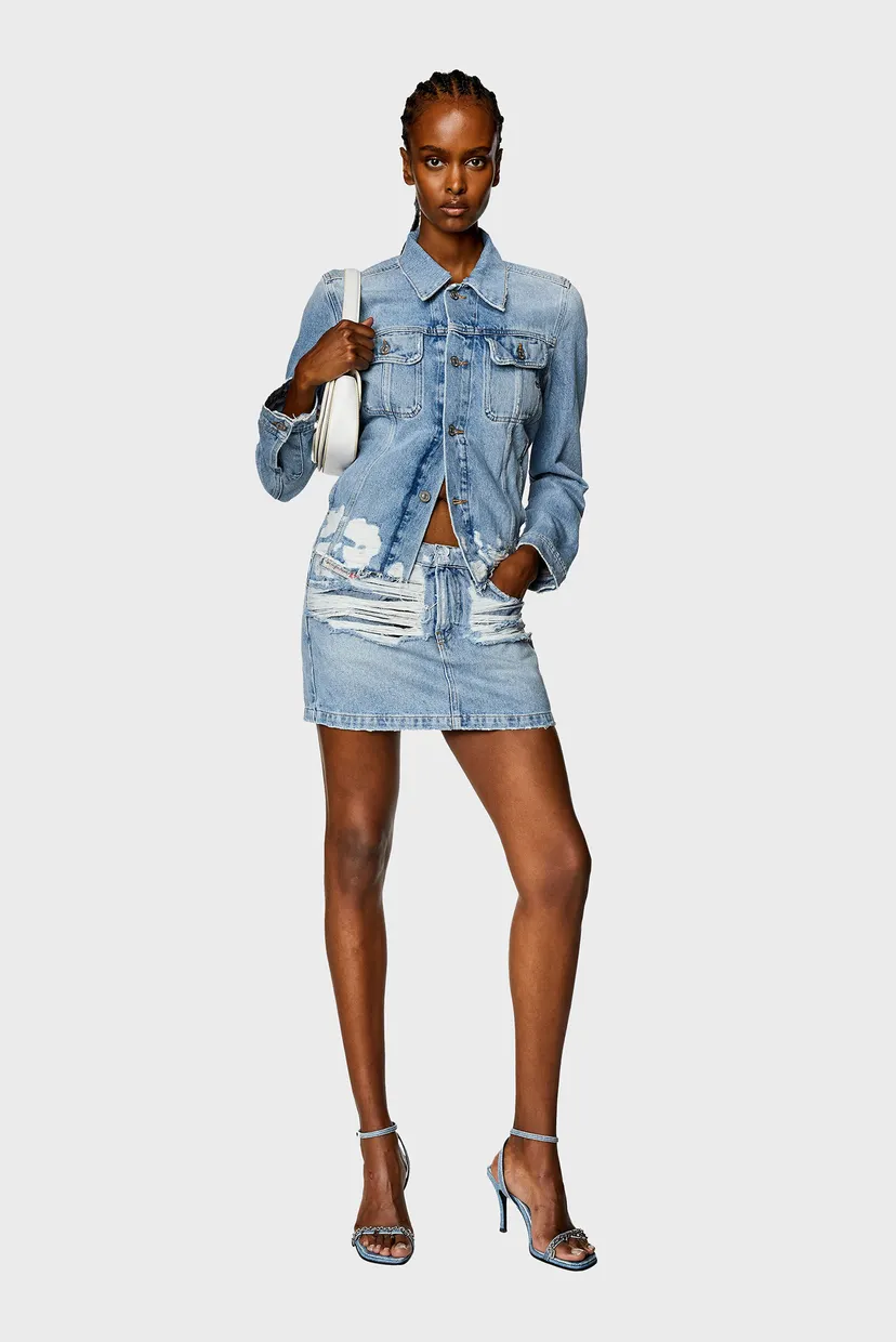 Жіноча біла шкіряна сумка 1DR Diesel X08396 PR818 — MD-Fashion
