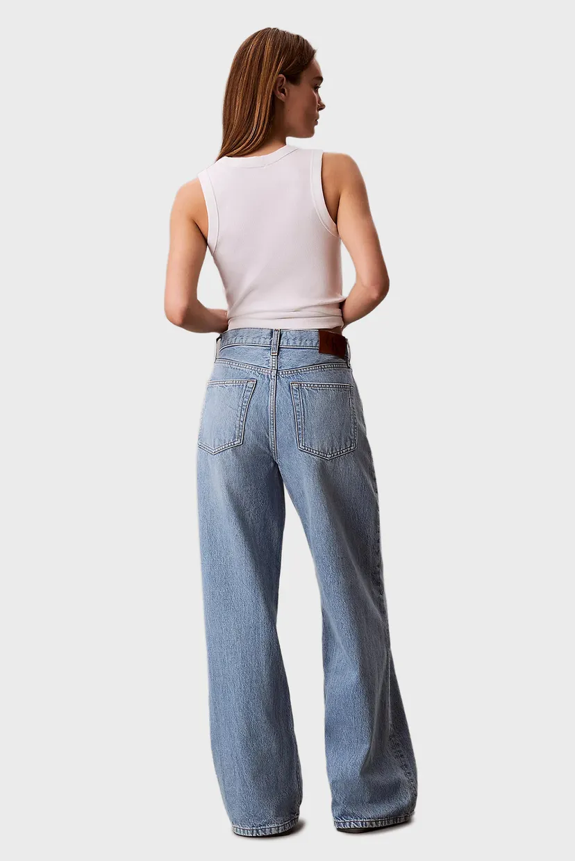 Женские голубые джинсы THE WIDE LEG 4