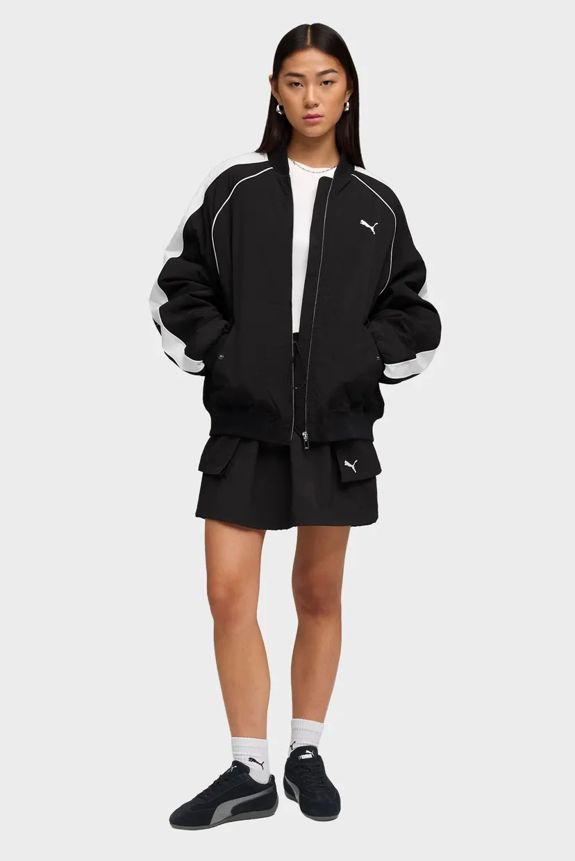 Женская черная юбка Wardrobe Essentials Cargo Skirt Women PUMA
