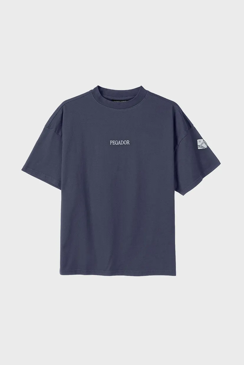 Жіноча синя футболка Troina Heavy Oversized 5