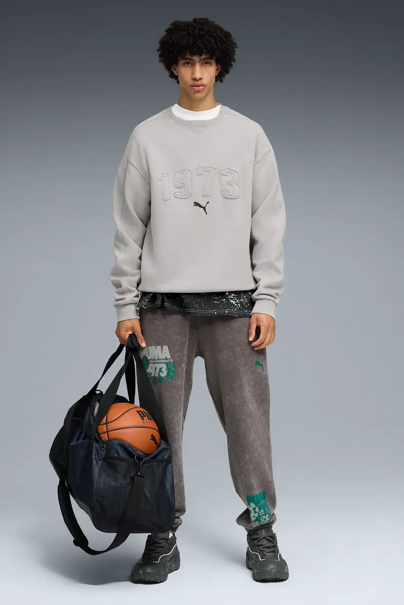 Серый свитшот Hoopocalypse Crew Sweatshirt Unisex (унисекс) 4