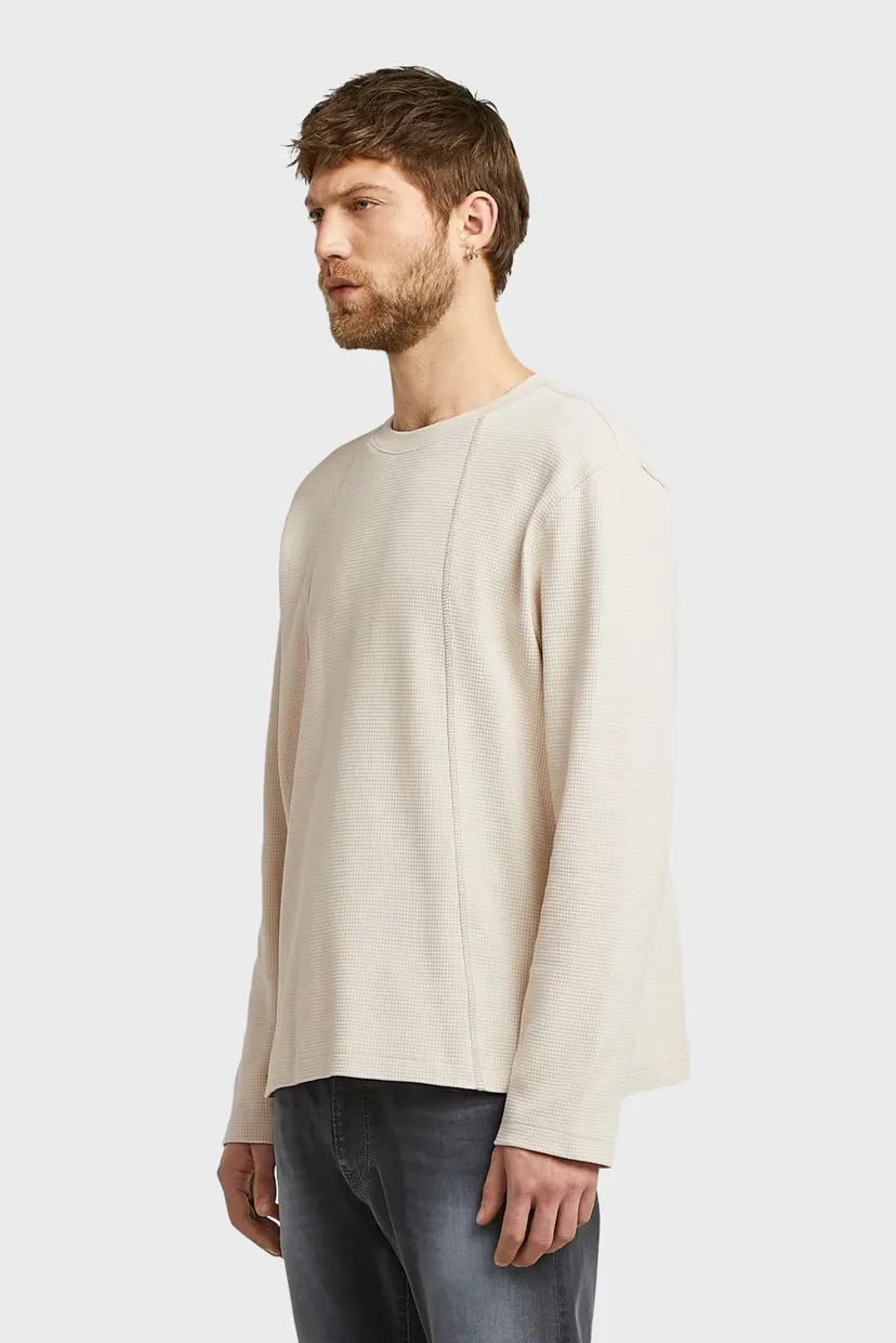 Мужской бежевый лонгслив Tweeter a line pkt r t l/s 4