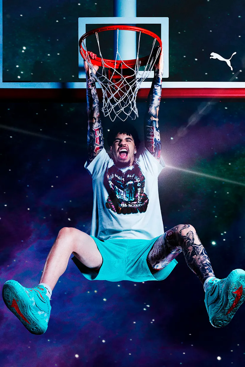 Бирюзовые кроссовки MB.05 Melo World Basketball Shoes Unisex 9