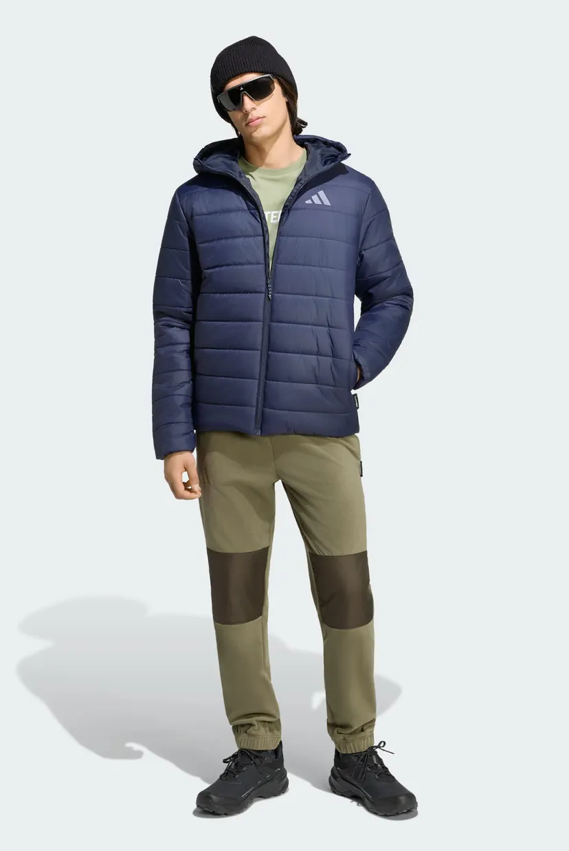 Мужская темно-синяя куртка Terrex Multi Essentials CLIMAWARM Insulated Hooded 4