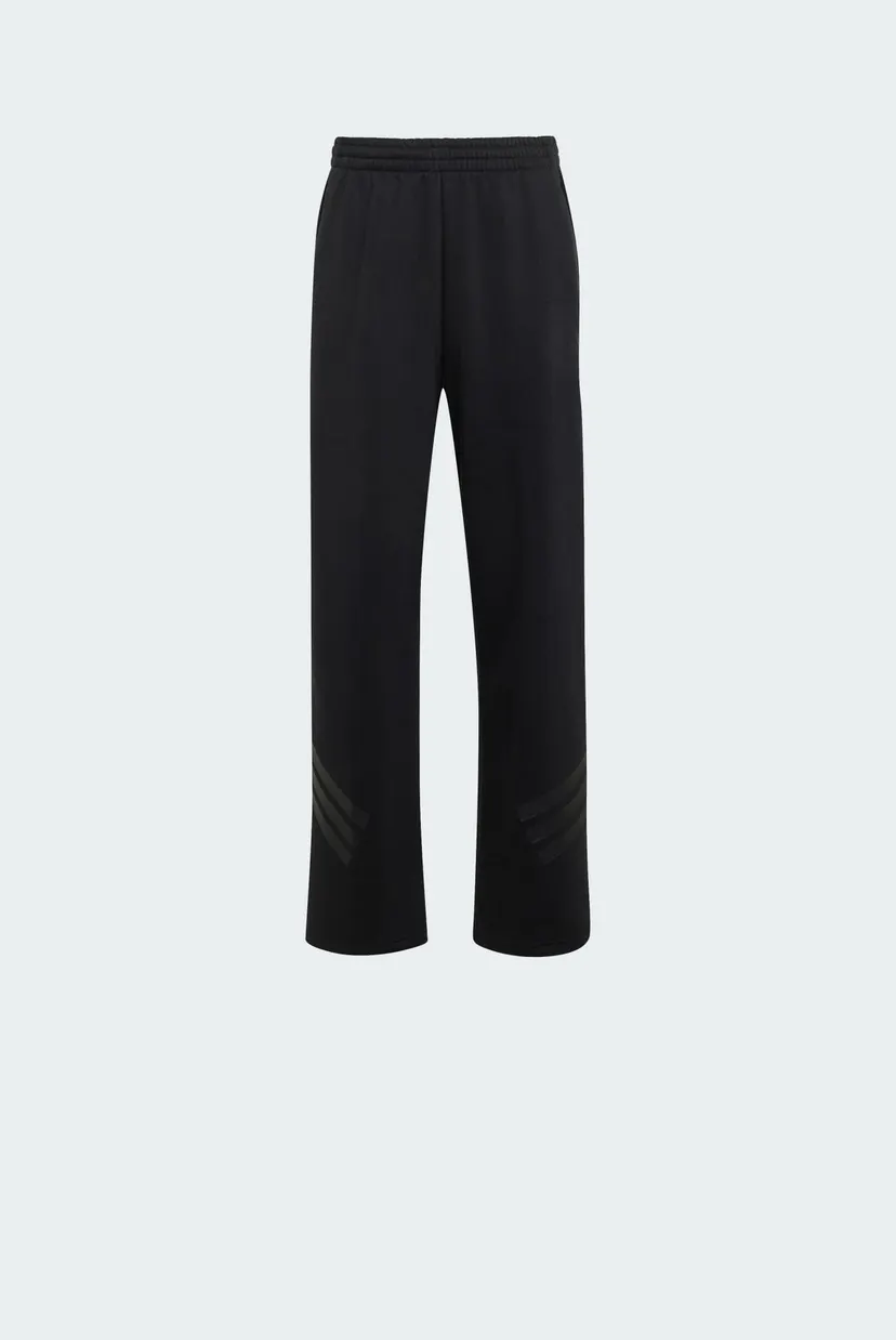 Детские черные спортивные брюки FUTURE ICONS 3 STRIPES WIDE LEG 8