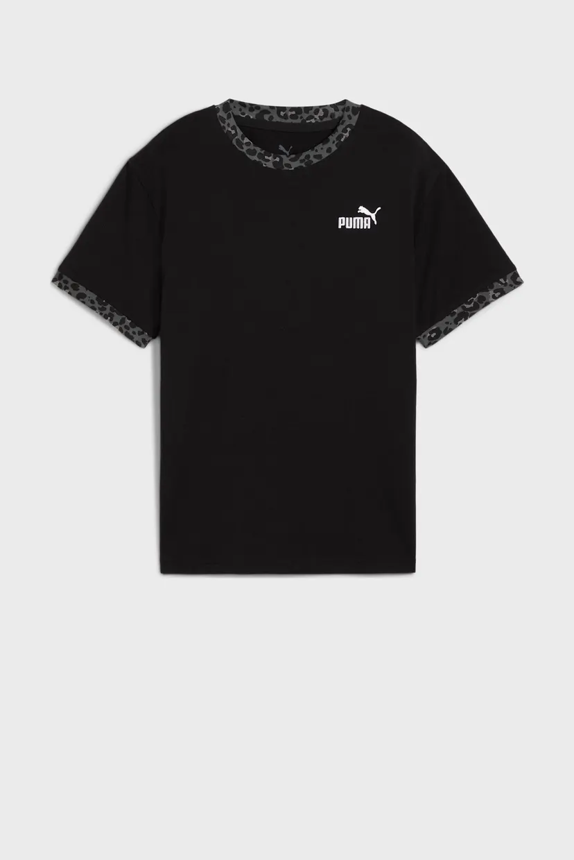 Дитяча чорна футболка Essentials Graphic Animal Relaxed Tee Youth 4
