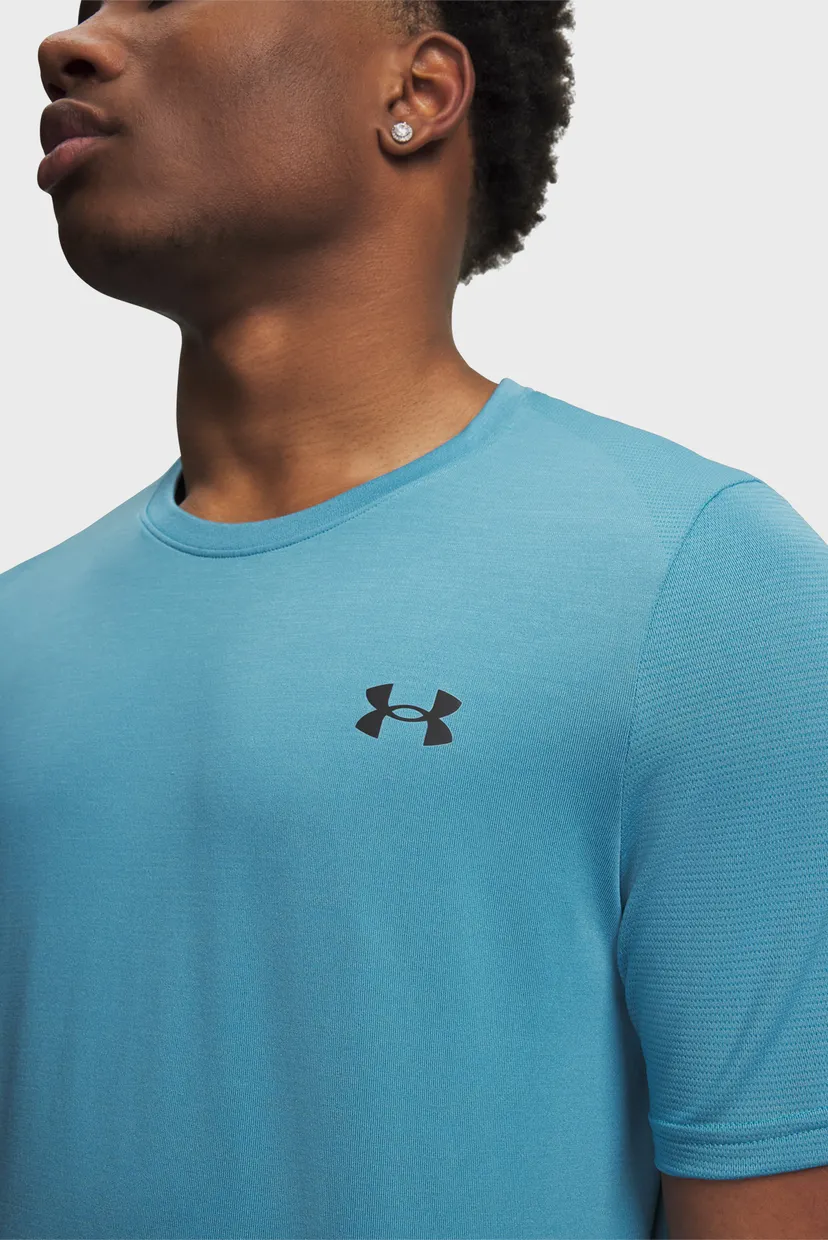 Мужская голубая футболка UA Vanish Elite Seamless SS 3