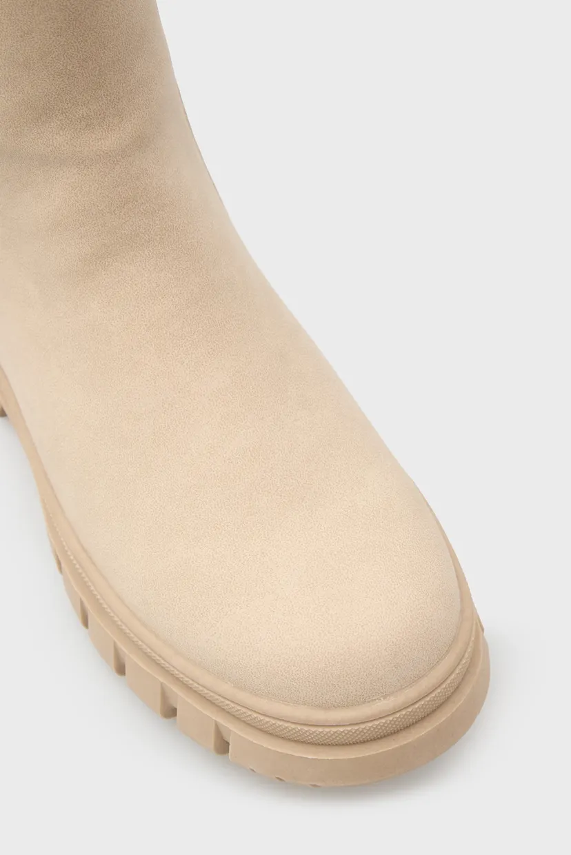 Детские бежевые ботинки TAUPE 4