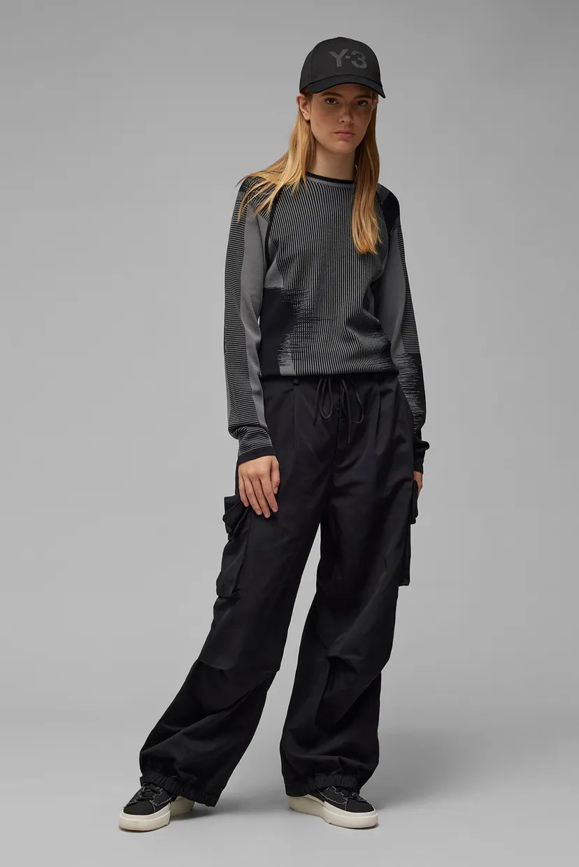Жіночий темно-сірий джемпер Y-3 Logo Knit 3