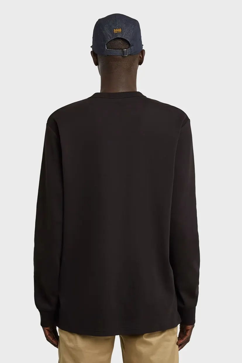 Мужской черный лонгслив nifous r t l/s 4