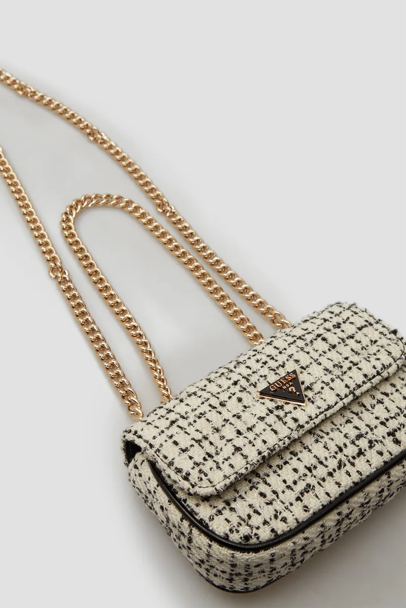 Женская твидовая сумка Guess HWTZ87.00780;BKW — MD-Fashion