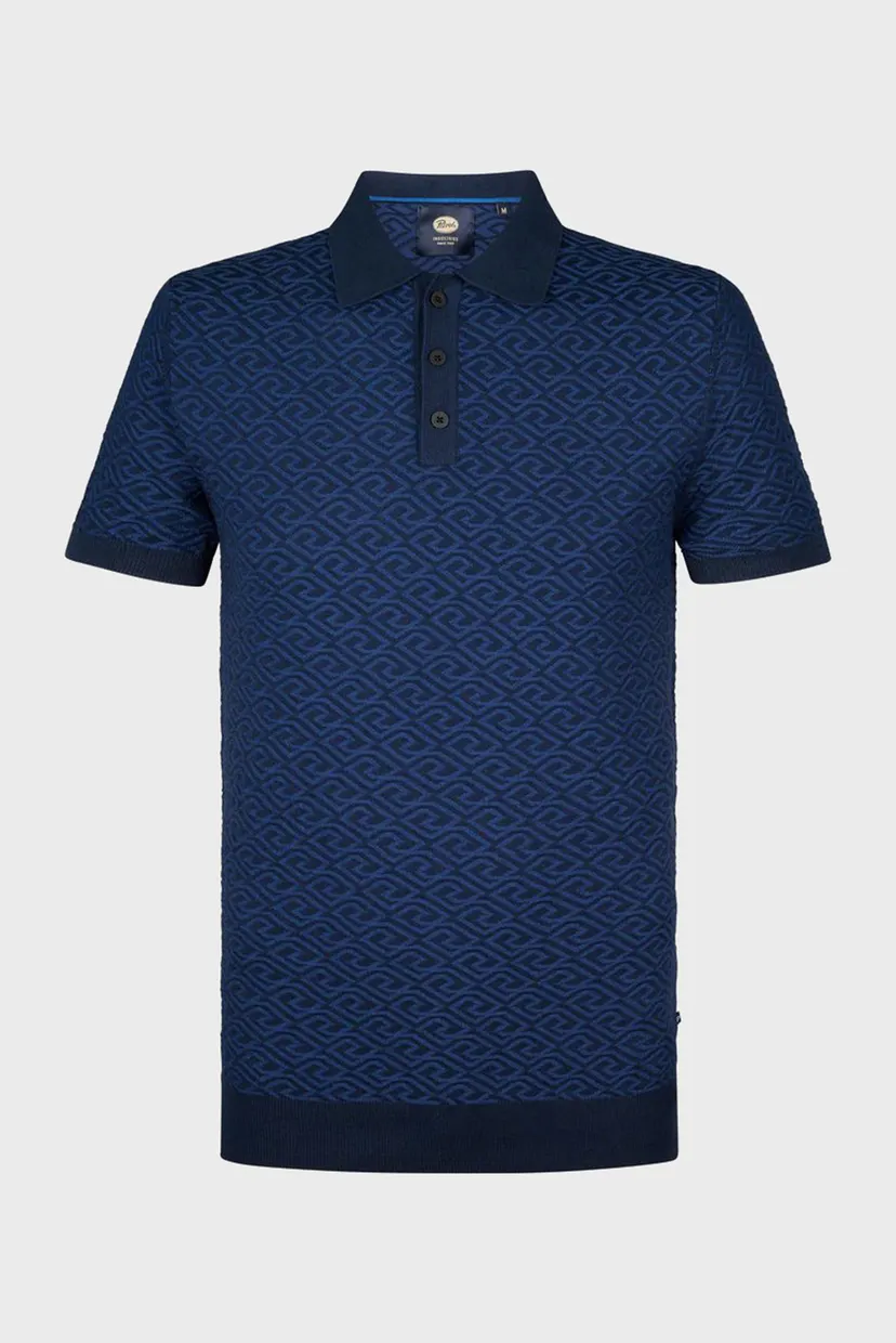 Чоловіче темно-синє поло Men Knitwear Polo 5