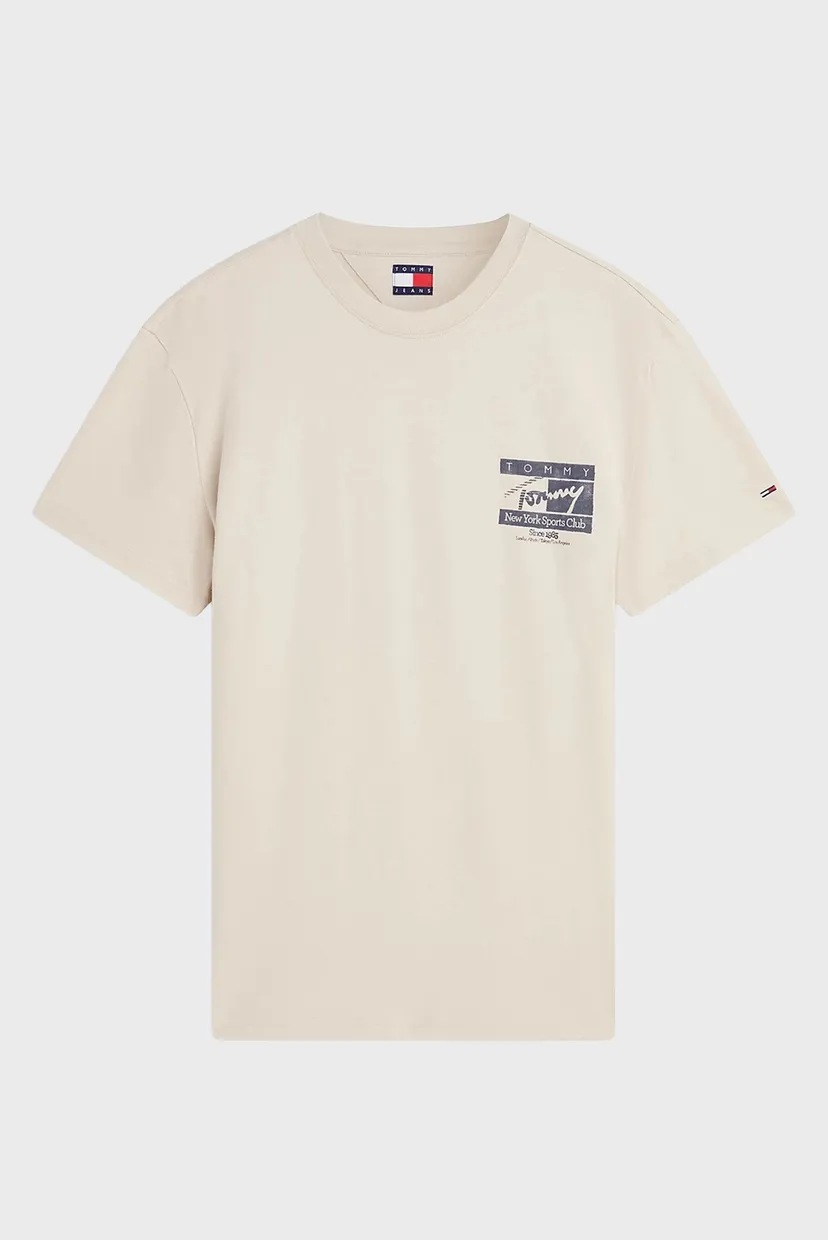 Чоловіча бежева футболка REG SIGN FLAG SS TEE EXT 5