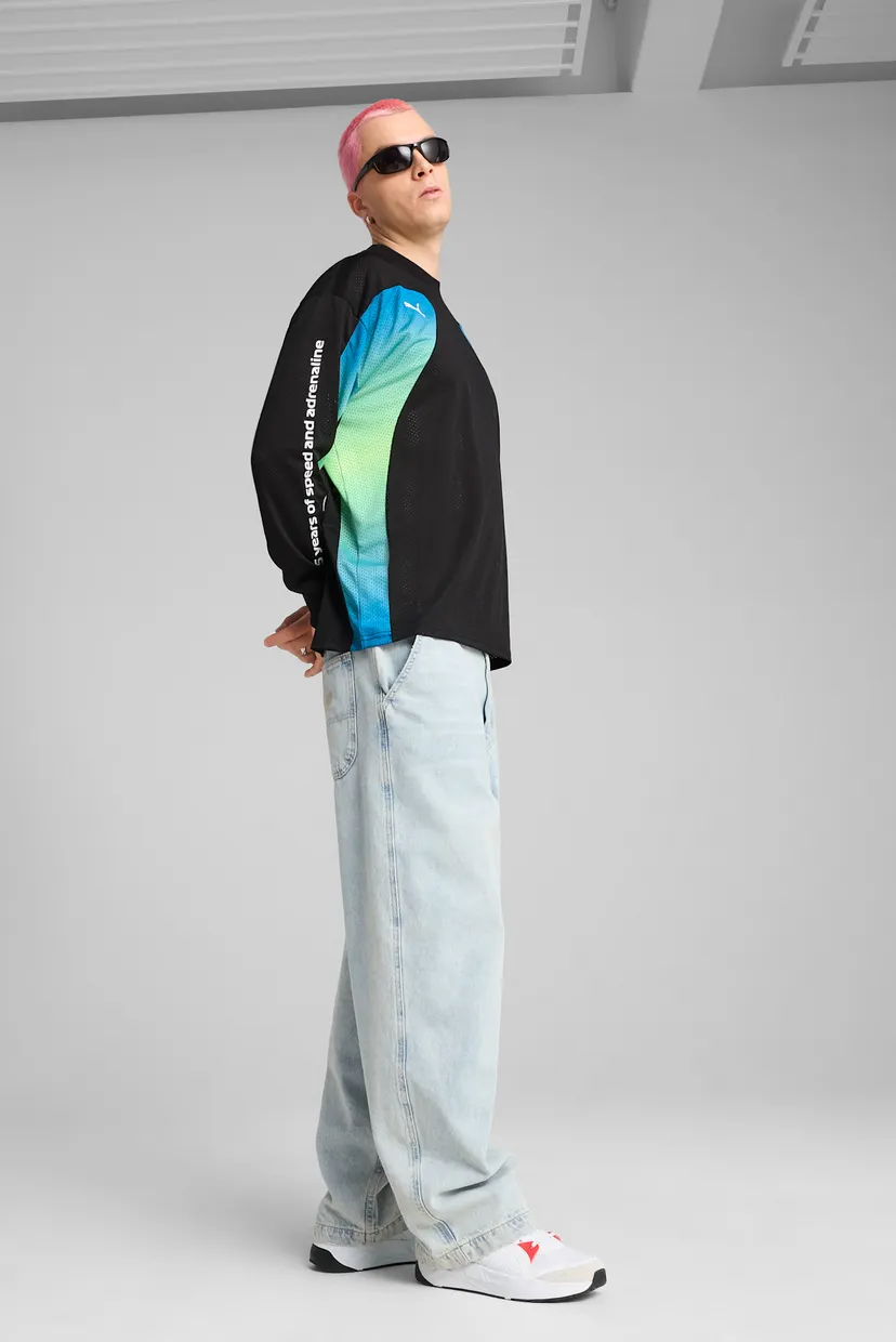 Мужской черный лонгслив F1® Oversized Long Sleeve Tee Men PUMA