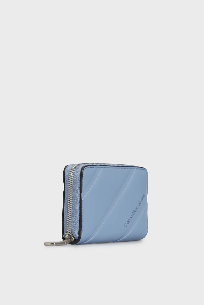 Жіночий блакитний гаманець QUILTED MED ZIP AROUND 3