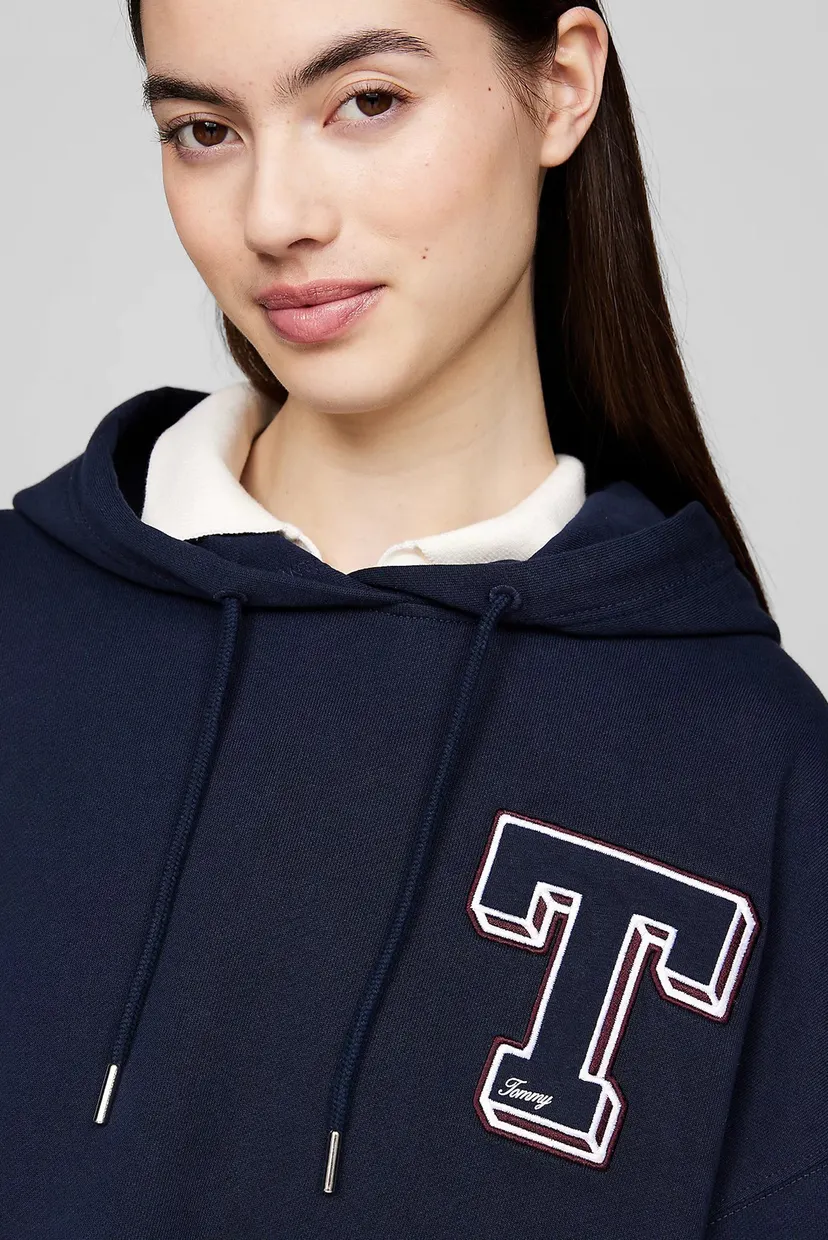 Женское темно-синее худи TJW CRP LETTERMAN 4
