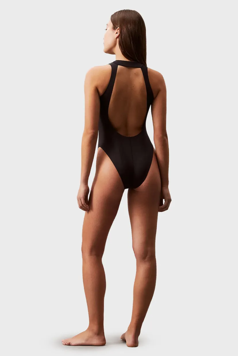 Жіночий чорний купальник PLUNGE NECKLINE ONE PIECE 4