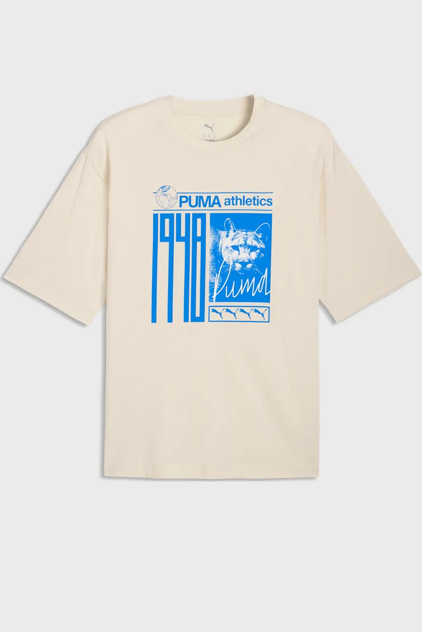 Чоловіча бежева футболка Graphic Photoprint Tee Men 4