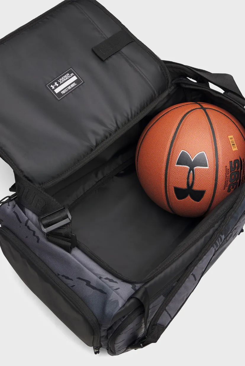 Чорний рюкзак UA Contain Duo SM BP Duffle-BLK 5