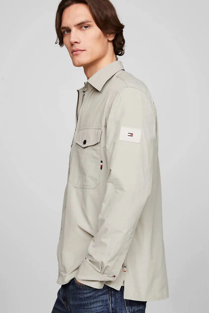 Чоловіча бежева сорочка PAPER TOUCH OVERSHIRT 4