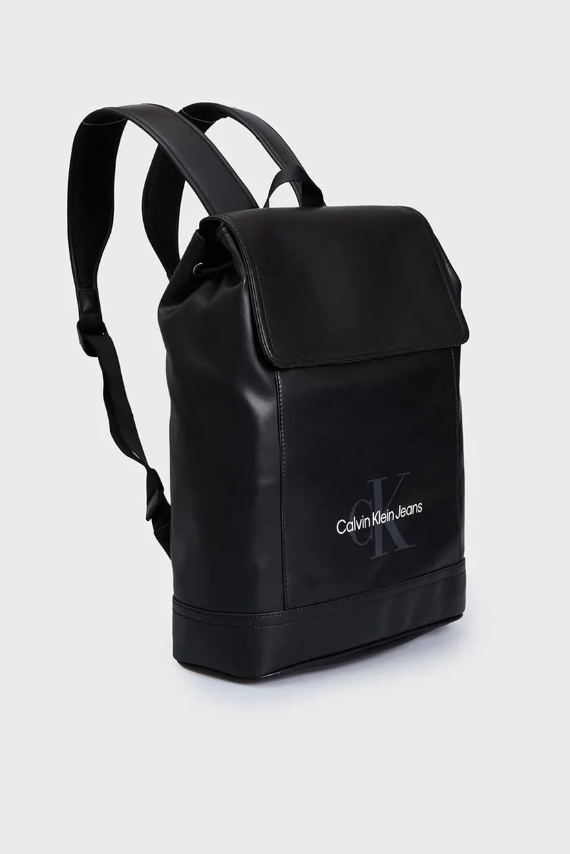 Чоловічий чорний рюкзак MONOGRAM SOFT FLAP BP43 3