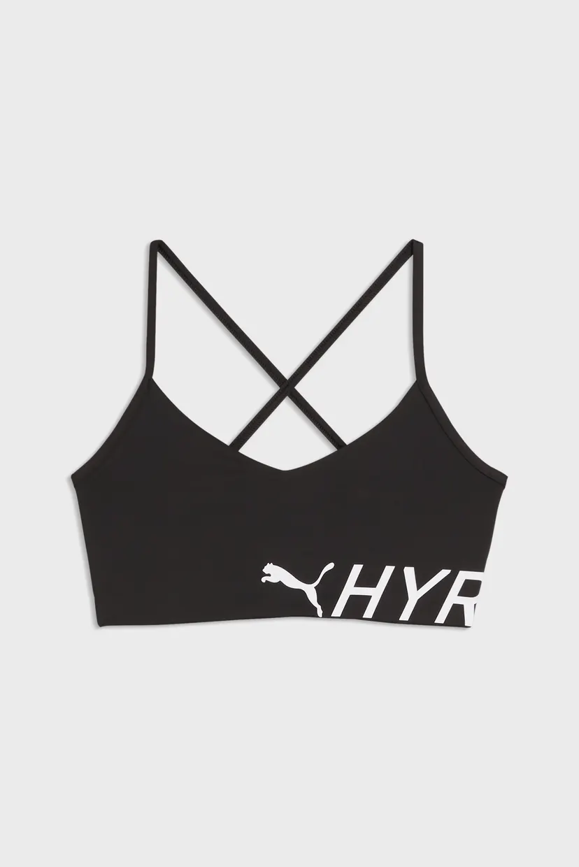 Женский черный топ PUMA x HYROX Strappy PWRMODE Sports Bra Women 4