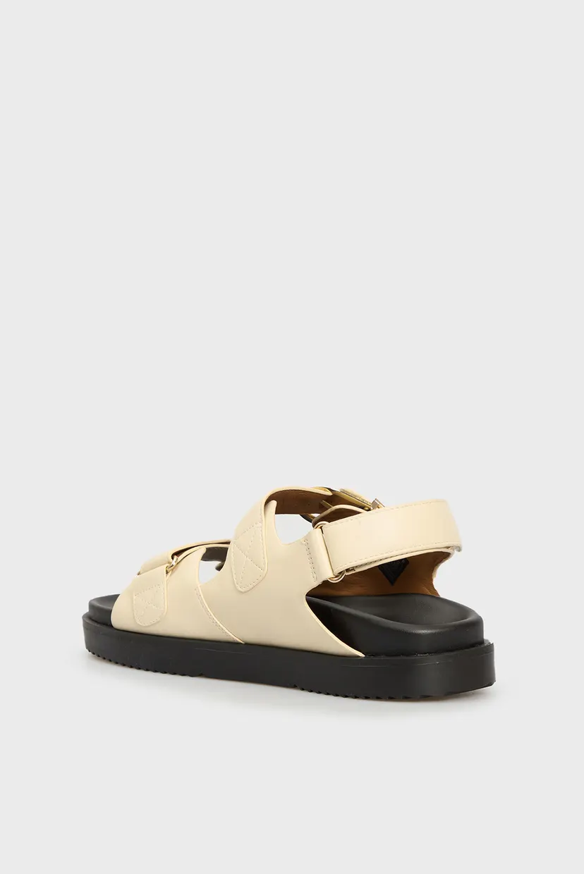Жіночі бежеві шкіряні сандалі LEATHER SPORTY SANDAL 4