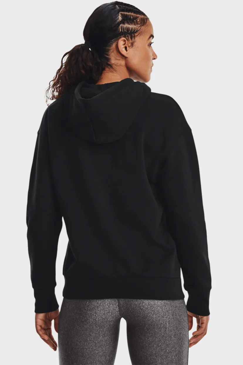Женское черное худи Essential Fleece Hoodie 3
