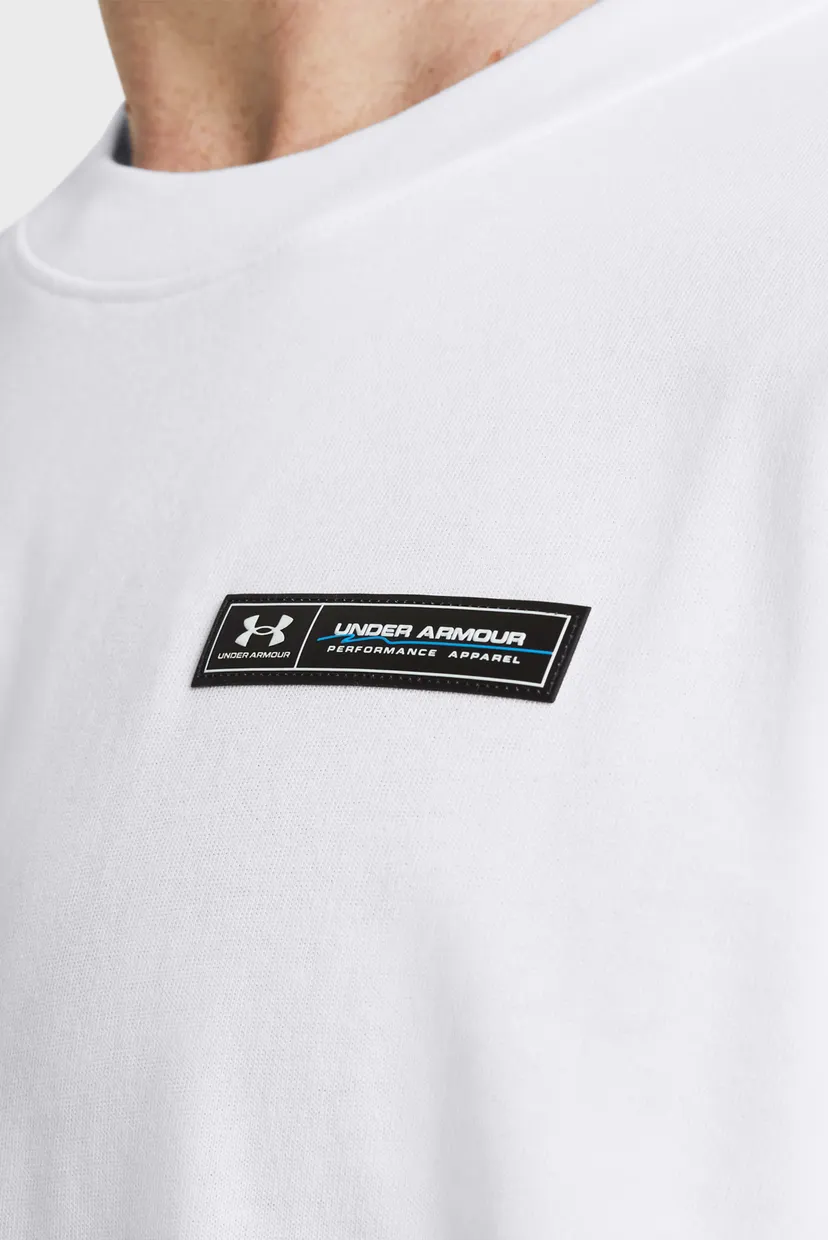 Чоловіча біла футболка UA HW ARMOUR LABEL SS 3