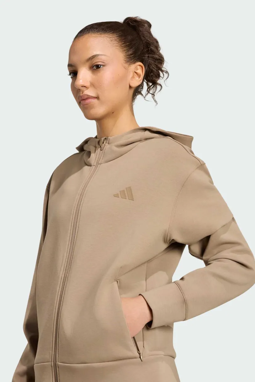Жіноче коричневе худі Designed 4 Training Full-Zip 4