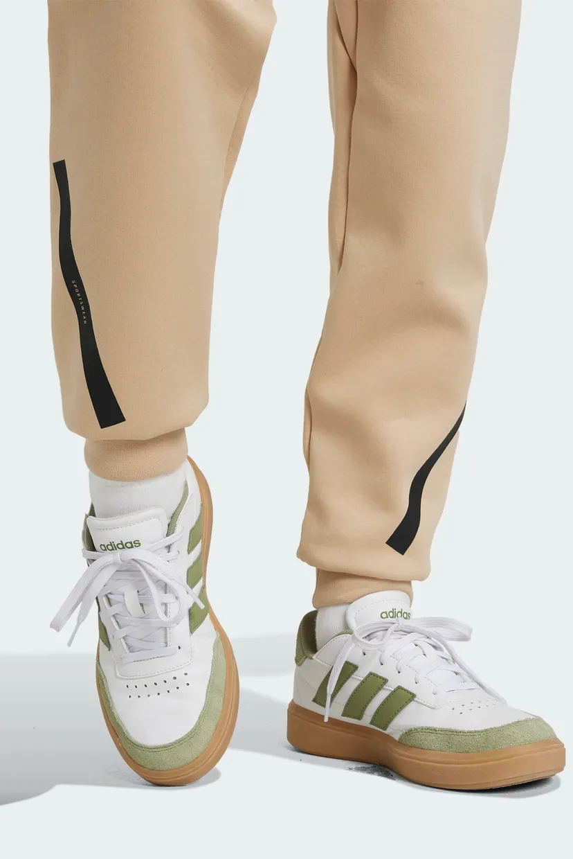 Детские бежевые спортивные брюки adidas Z.N.E. Tapered-Leg Kids 5