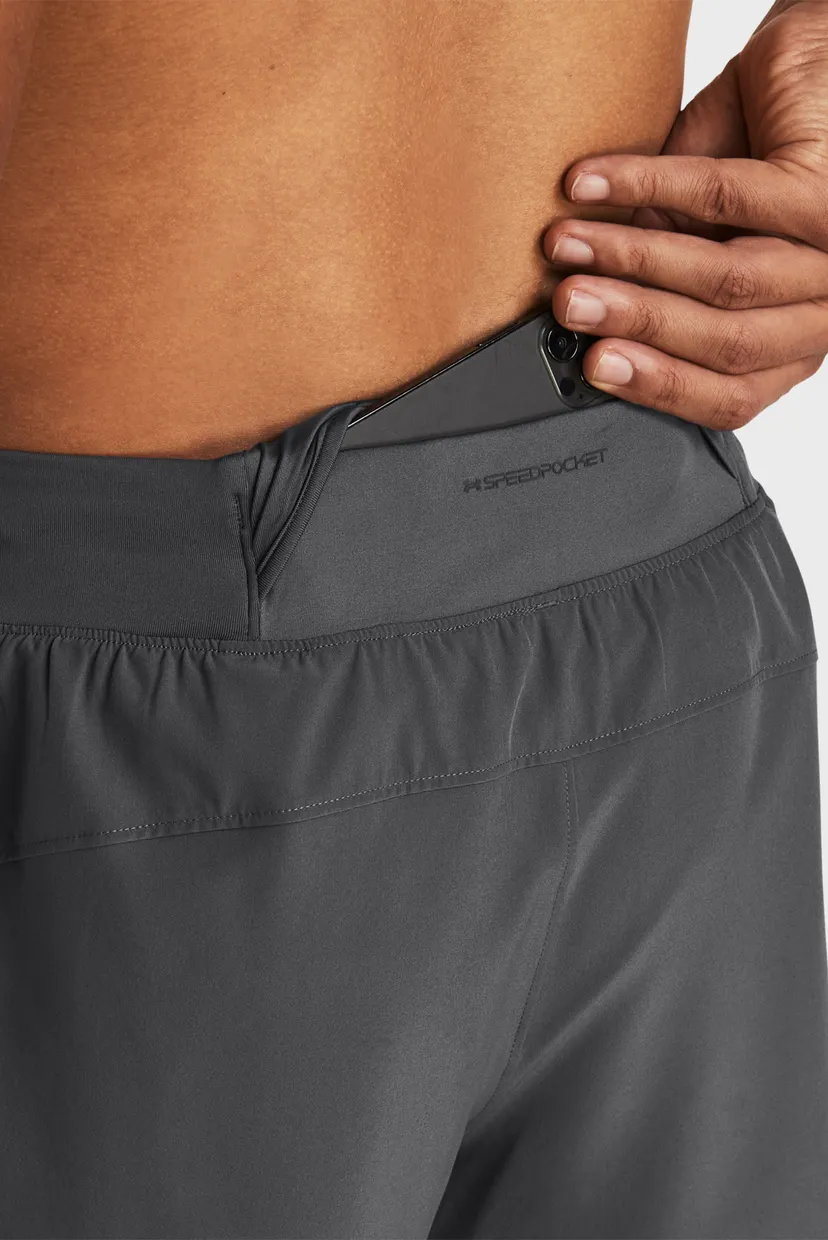Мужские серые шорты UA LAUNCH PRO 7'' SHORTS 5