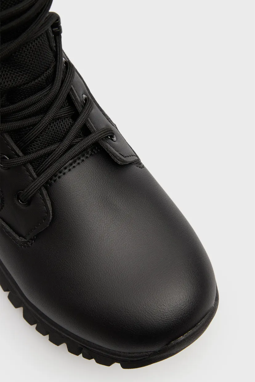 Дитячі чорні черевики LACE-UP 4