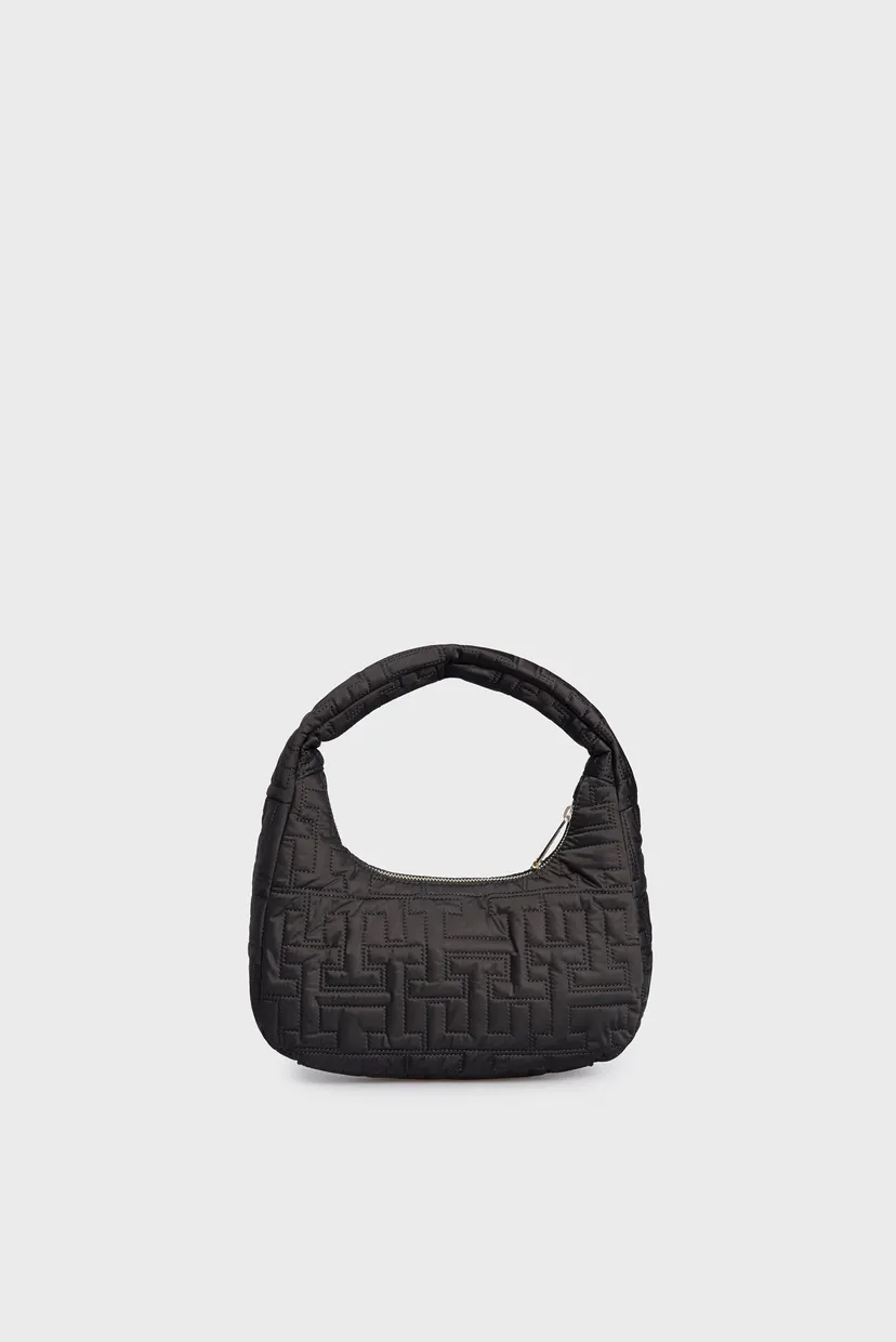 Женская черная сумка TH CHIC NYLON SHOULDER BAG 4