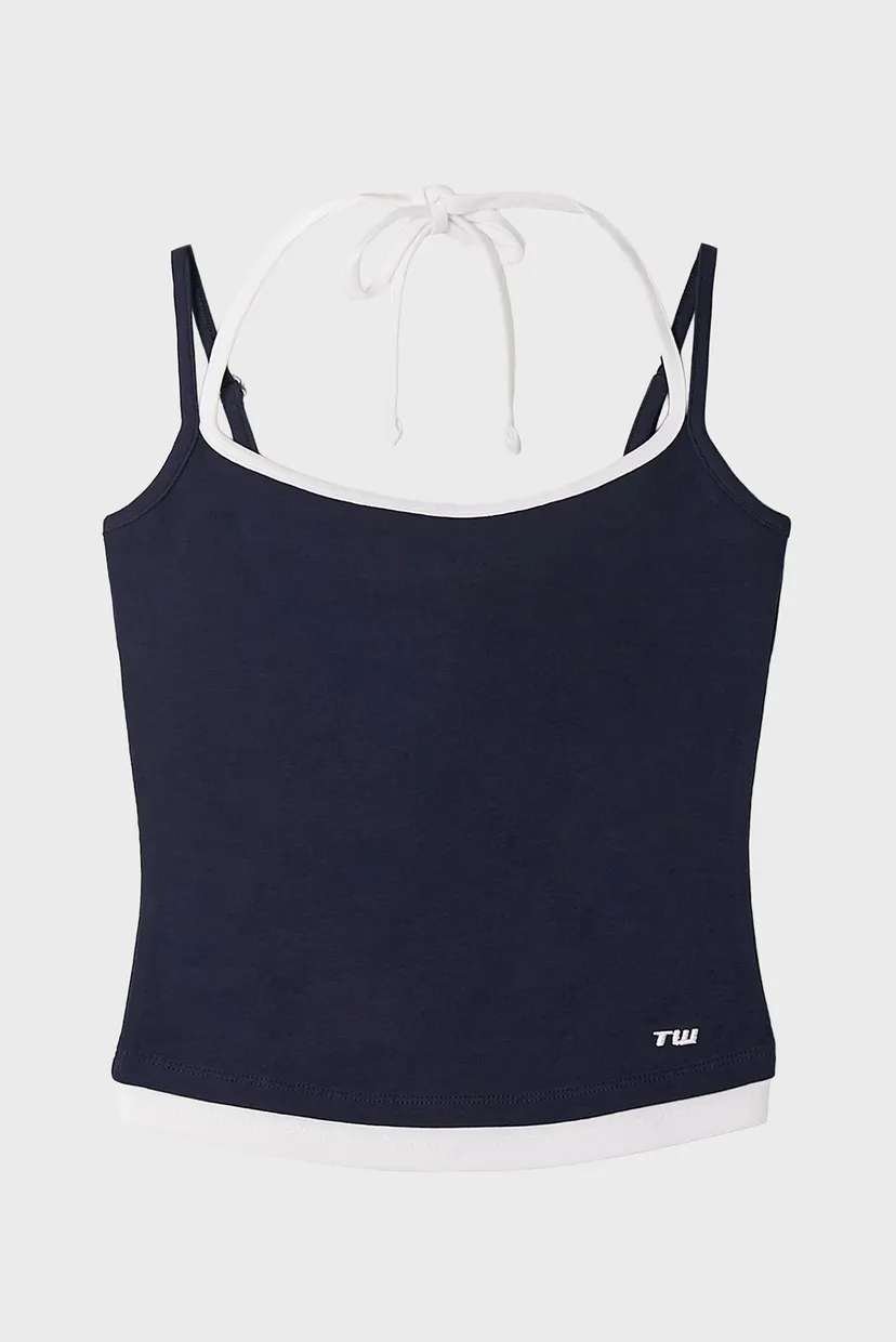 Жіночий темно-синій топ 4