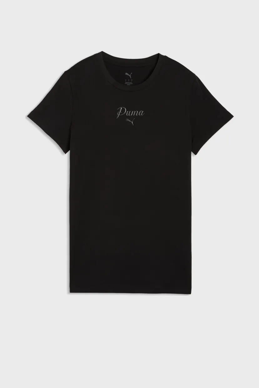 Женская черная футболка Essentials Script Tee Women 4
