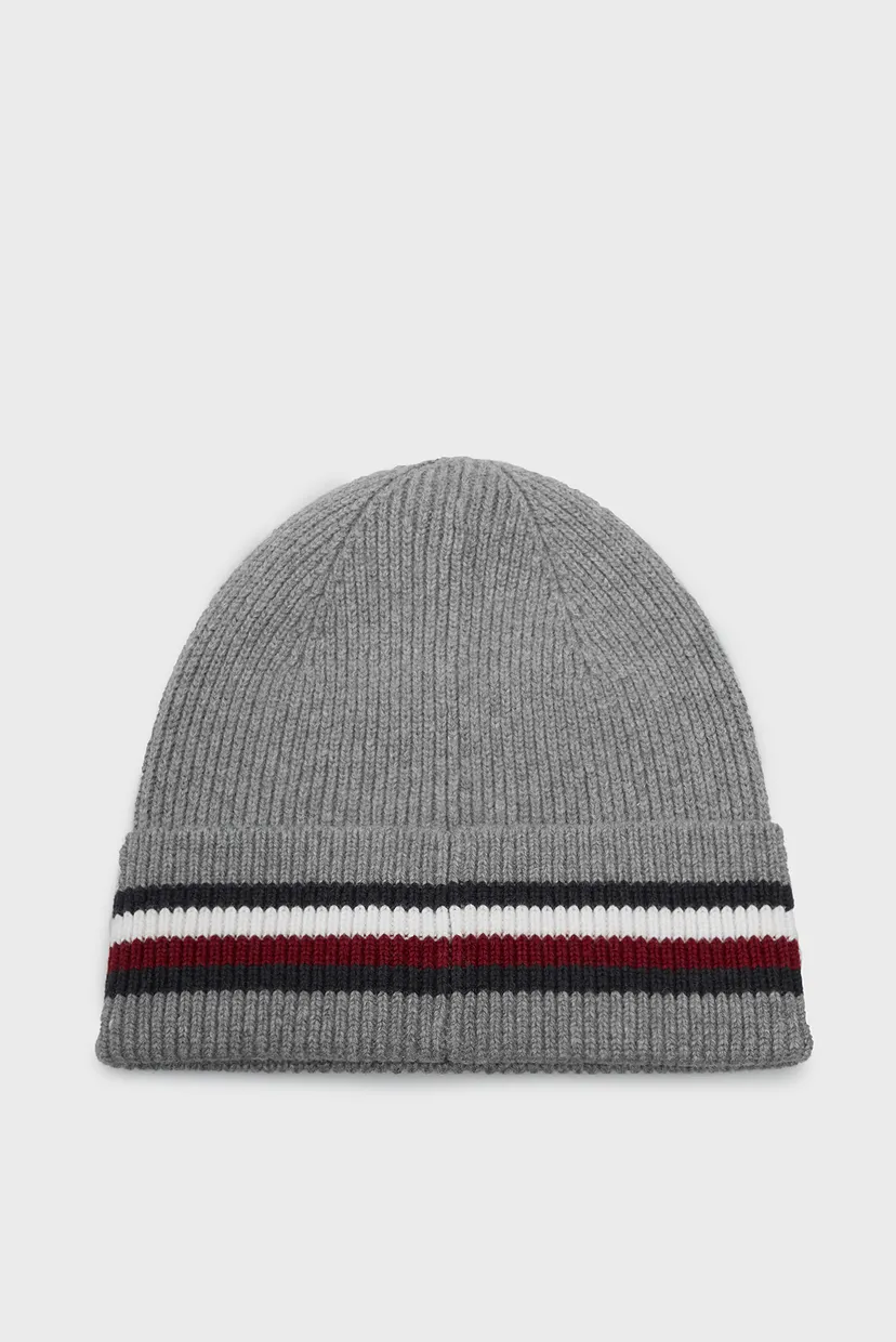 Чоловіча сіра вовняна шапка CORPORATE BEANIE 3