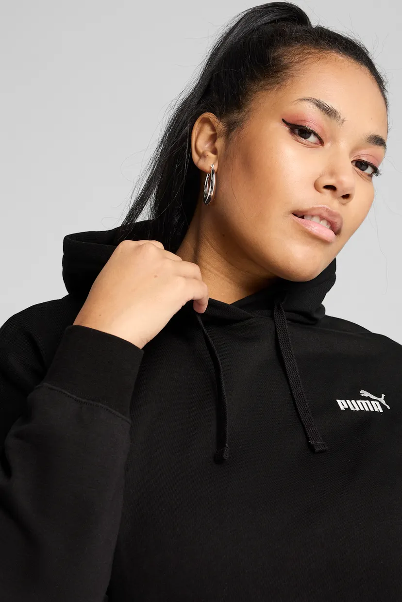 Женское черное худи ESS Small No. 1 Logo Comfort Hoodie Women 4