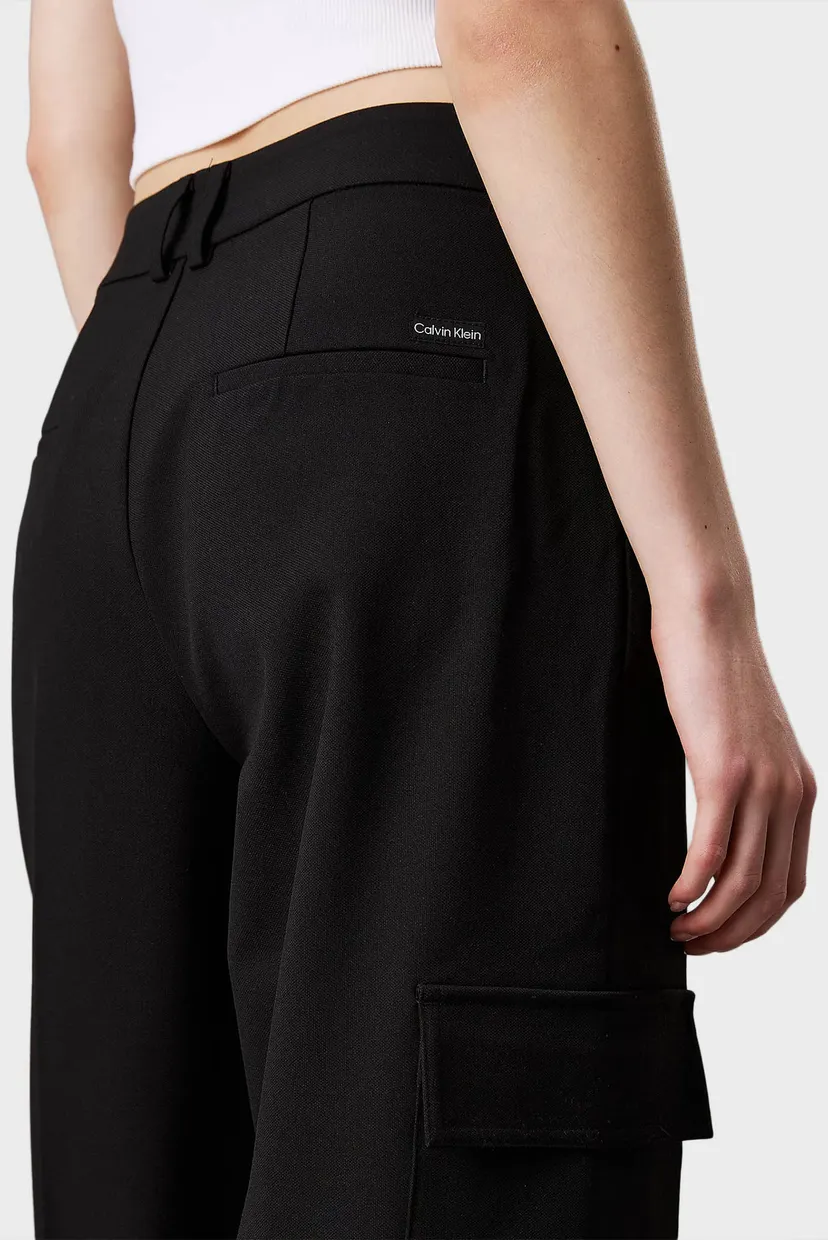Женские черные карго RELAXED LEG TAILORED 4