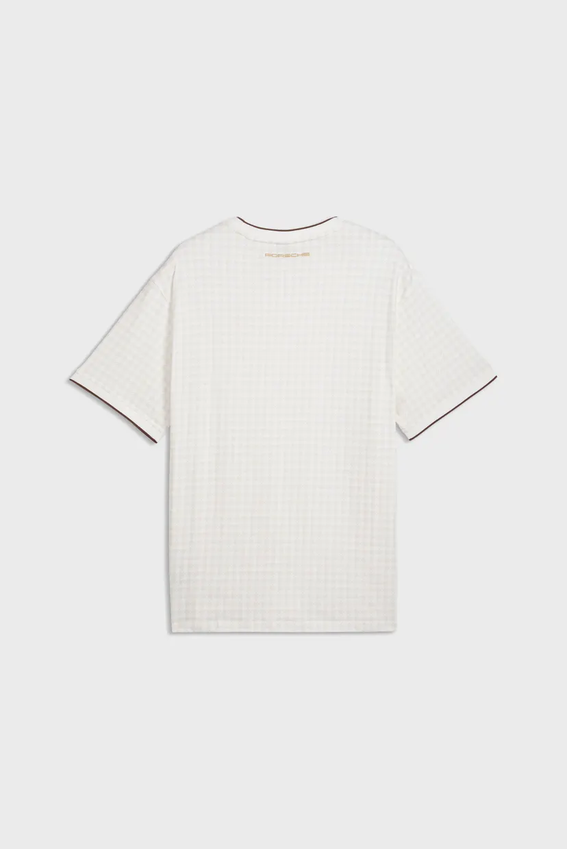 Мужская белая футболка в клетку Porsche Legacy Lifestyle Tee Men 5
