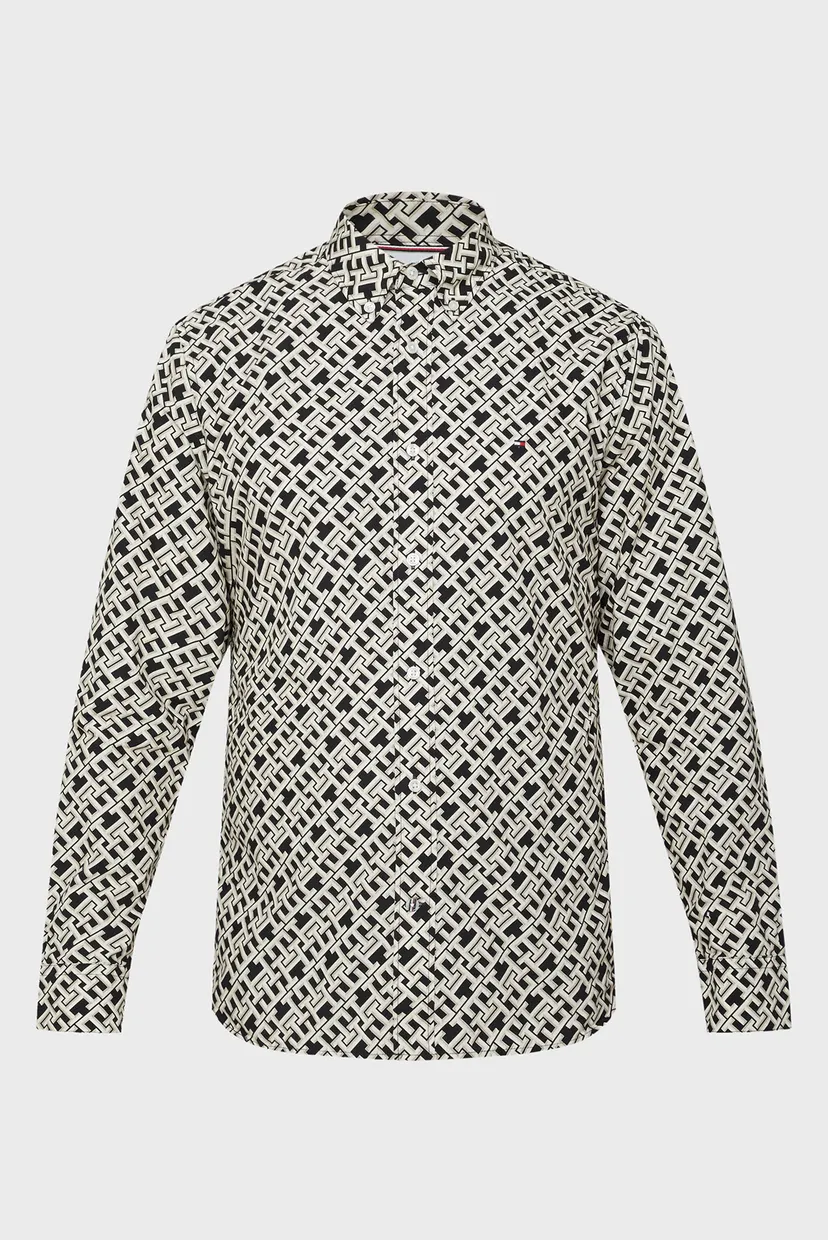 Мужская рубашка с узором SMALL MONOGRAM 5